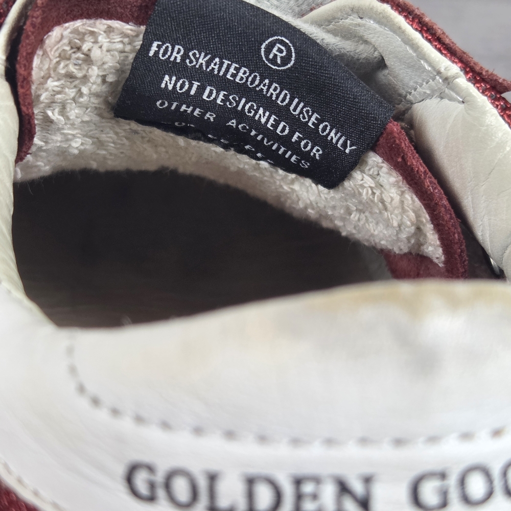 Golden Goose Superstar Sneakers Womens Red White Distressed Italy W-7.5 - Picture 8 of 8
